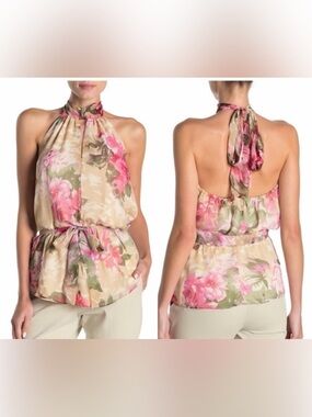 Walter Baker Vanessa Floral Halter Tank Top.
